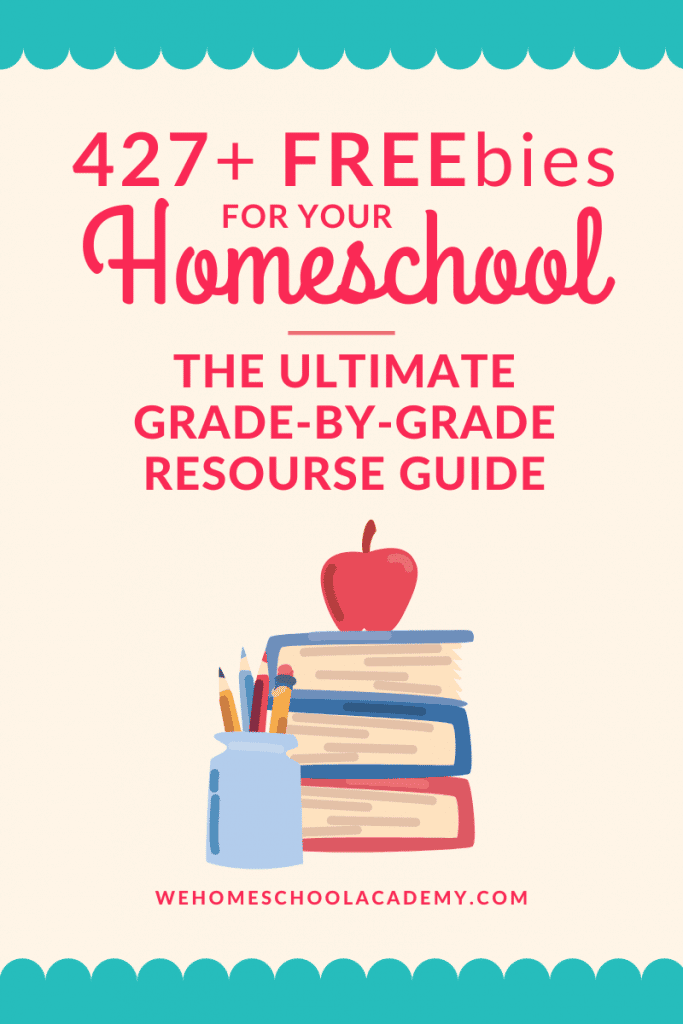 427+ FREE Homeschool Resources Guide - Grade-by-Grade, Subject-by