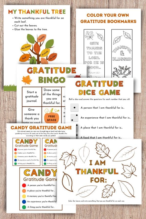 Free Fall Gratitude Activities and Games | Free Homeschool Deals