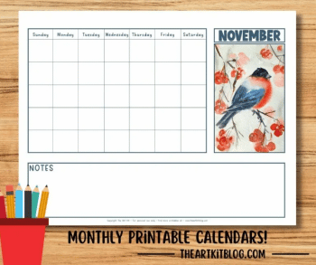 November Calendar | Free Homeschool Deals