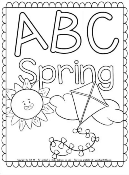 ABC Spring Coloring Page | Free Homeschool Deals