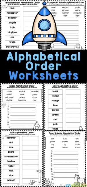 ABC Order Practice w/Letters