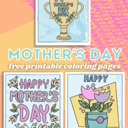 printable Mother's Day coloring pages