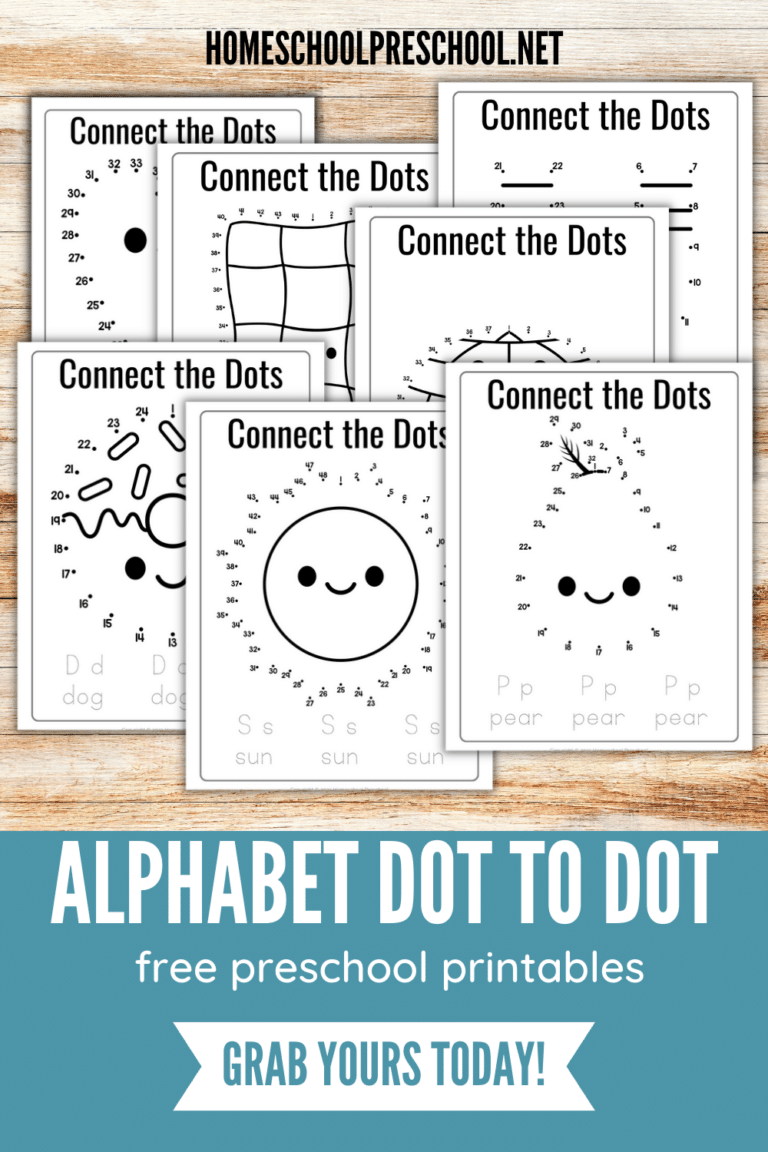 Alphabet Dot to Dot Worksheets | Free Homeschool Deals