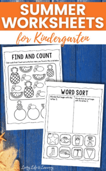Kindergarten Summer Worksheets | Free Homeschool Deals