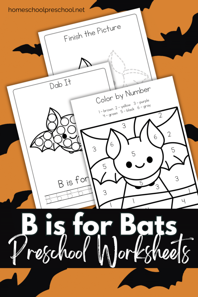 sample pages of bats worksheets for preschoolers