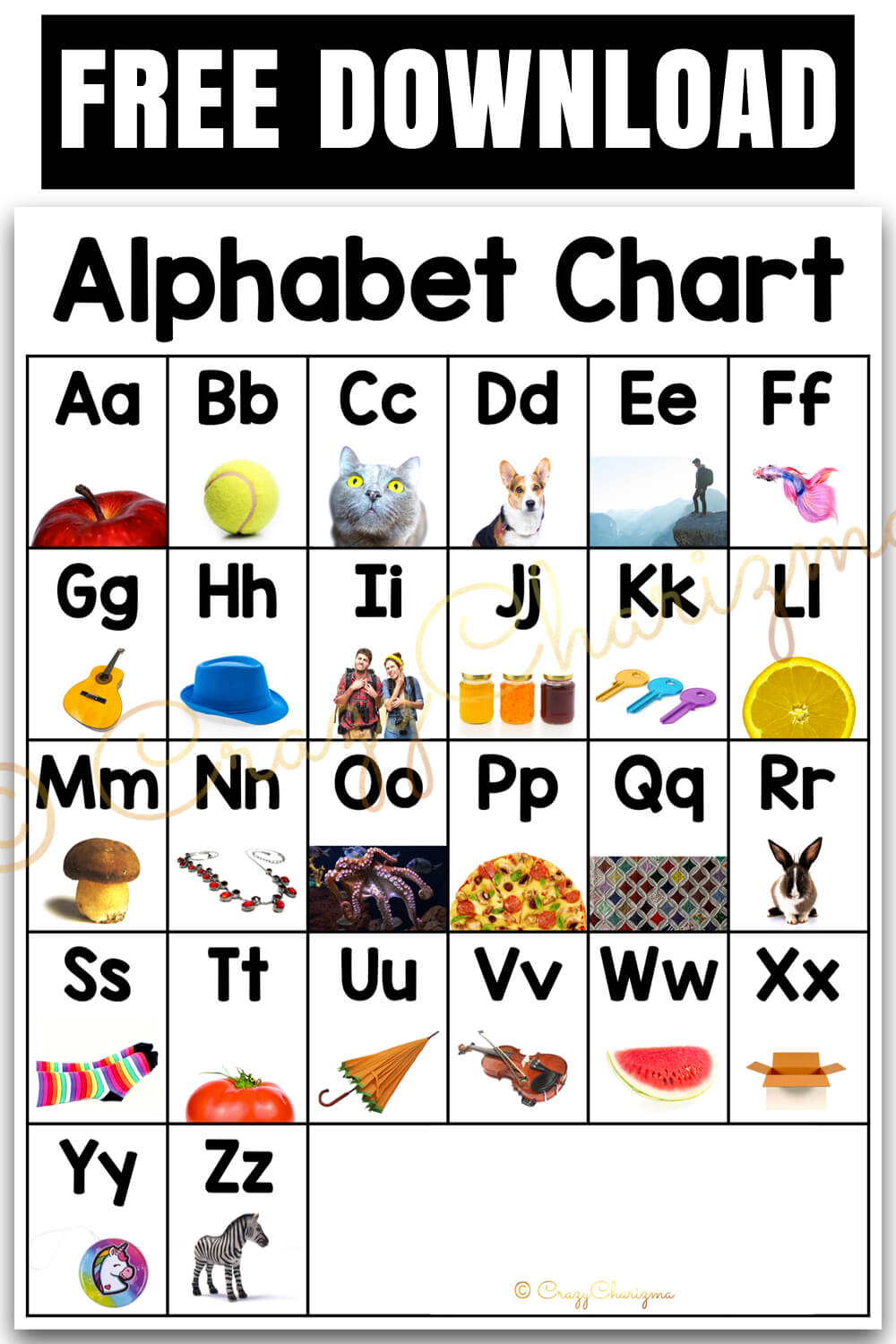 Colorful Alphabet Chart