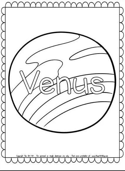 venus coloring pages