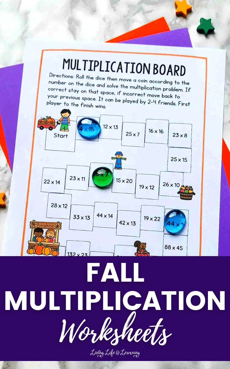Fall Multiplication Worksheets Free Homeschool Deals