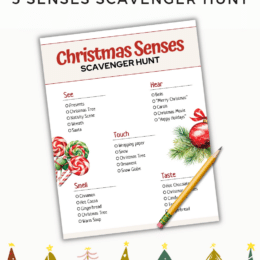 sample screenshot page of Christmas scavenger hunt