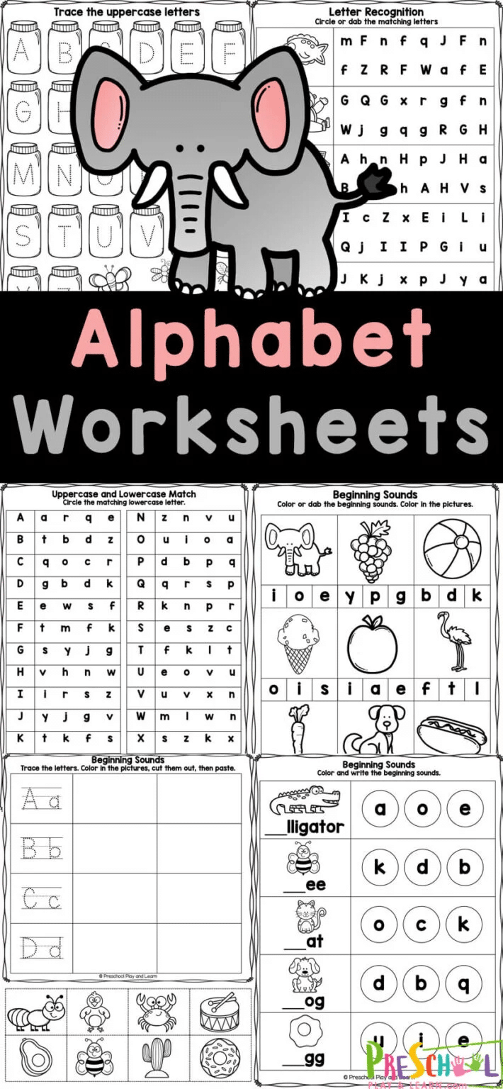 Alphabet Learning Worksheets Free Homeschool Deals