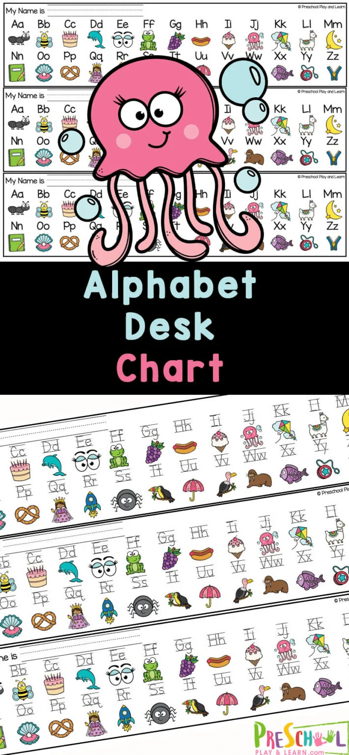 Alphabet Desk Chart Free Homeschool Deals