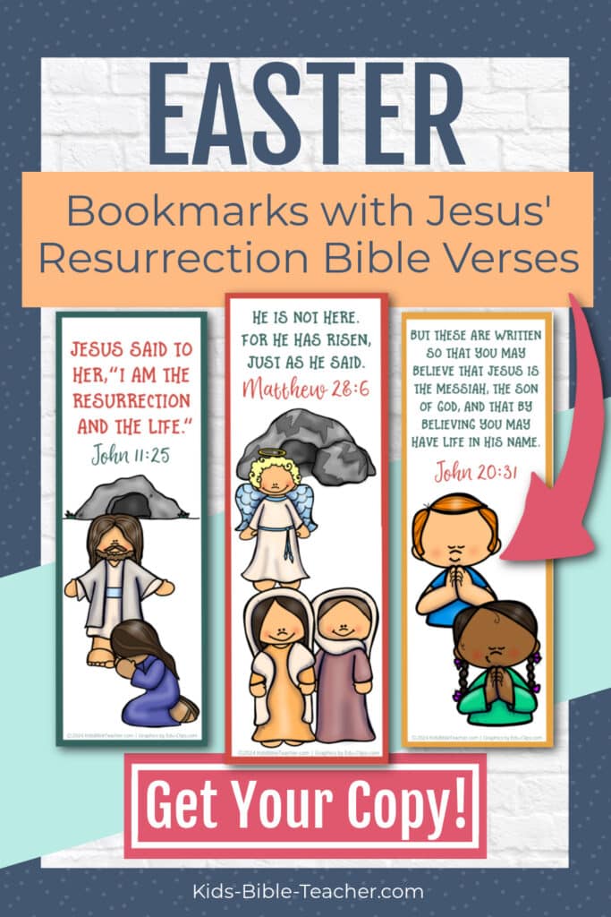 3 screenshot samples of Easter Bookmarks with Bible verses