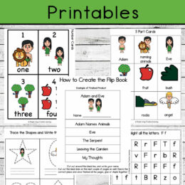 sample digital images of Adam and Eve printables