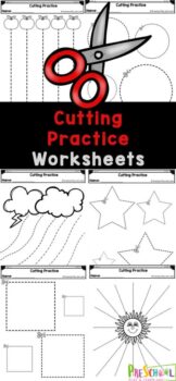 Free Printable Cutting Practice Worksheets Pages for Preschool | Free ...