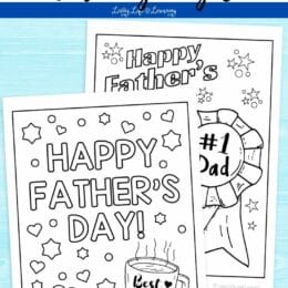 sample screenshot images of father's day coloring pages