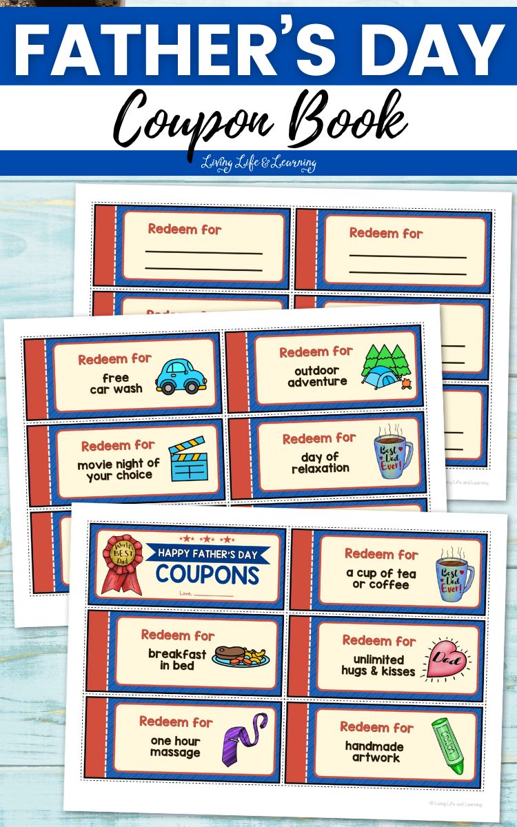 Father #39 s Day Coupon Book Free Homeschool Deals Father #39 s Day Coupon Book Free Homeschool Deals