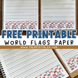 screenshot images of free printable world flags paper