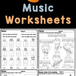 sample images of music worksheets