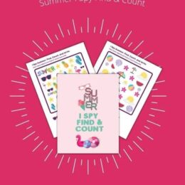 three sample screenshot images from the summer themed I Spy pack