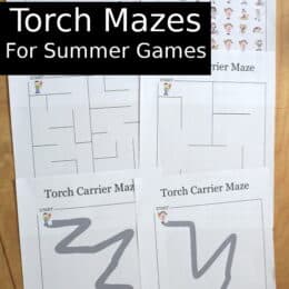 printed sample pages from torch maze printables
