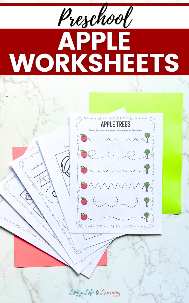 Fall Apple Printables for Preschoolers Free Homeschool Deals