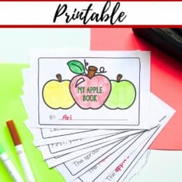 fanned out pages from the apple mini coloring book