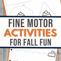 two digital page images of fine motor activities with a fall theme