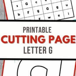 two digital page images of letter G cutting pages