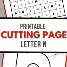 two digital page images showing a letter "n" (bottom) and alphabet maze (top)