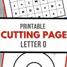 two digital image letter O cutting pages
