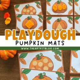 sample images of pumpkin themed playdough mat pages