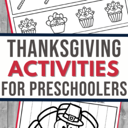 two digital page images of Thanksgiving themed activities