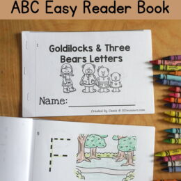 printed easy reader books for Goldilocks & the three bears