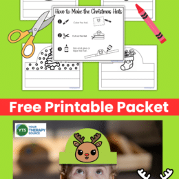 digital pages showing the Christmas headband printables craft