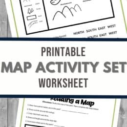 two digital images of simple maps to improve map skills