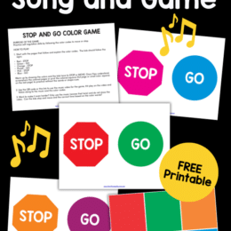 several digital images spread out showing pieces from the Self Regulation Song and Game
