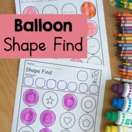two printed pages with balloon shapes