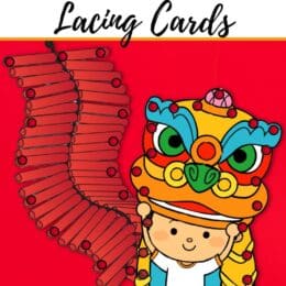 sample lunar new year clipart symbols cutout with holes for lacing cards
