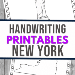 two digital page images of New York themed printables