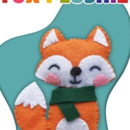 image of completed felt fox plushie craft