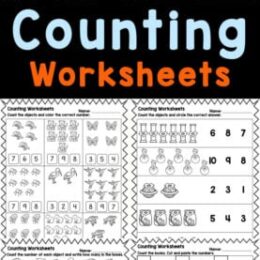 six digital counting page images