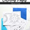fanned out printed pages of moon phases worksheets