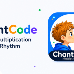 free iOS multiplication app ChantCode chants and games for kids