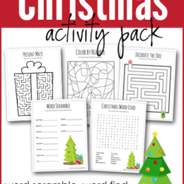 free Christmas activity pack Homeschool Creations printables