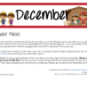 December Nativity pocket chart calendar publisher preview with Mary, Joseph, and baby Jesus