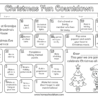 Christmas Fun Countdown printable preview from Homeschool Share