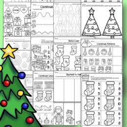 free preschool christmas worksheets pack 20 pages Preschool Play and Learn