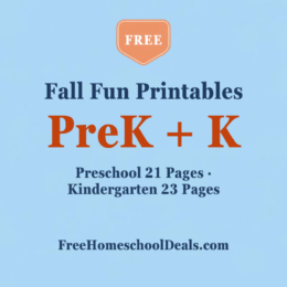 Free fall fun printables for preschool and kindergarten
