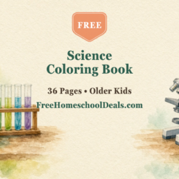 Free science coloring book: a 36-page printable for older kids