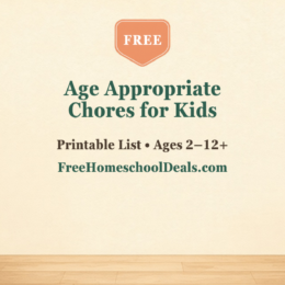 Free age appropriate chores for kids list: printable chore checklist for ages 2 to 12+ on a fridge